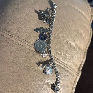 Sterling Silver Vintage Charm Bracelet.
